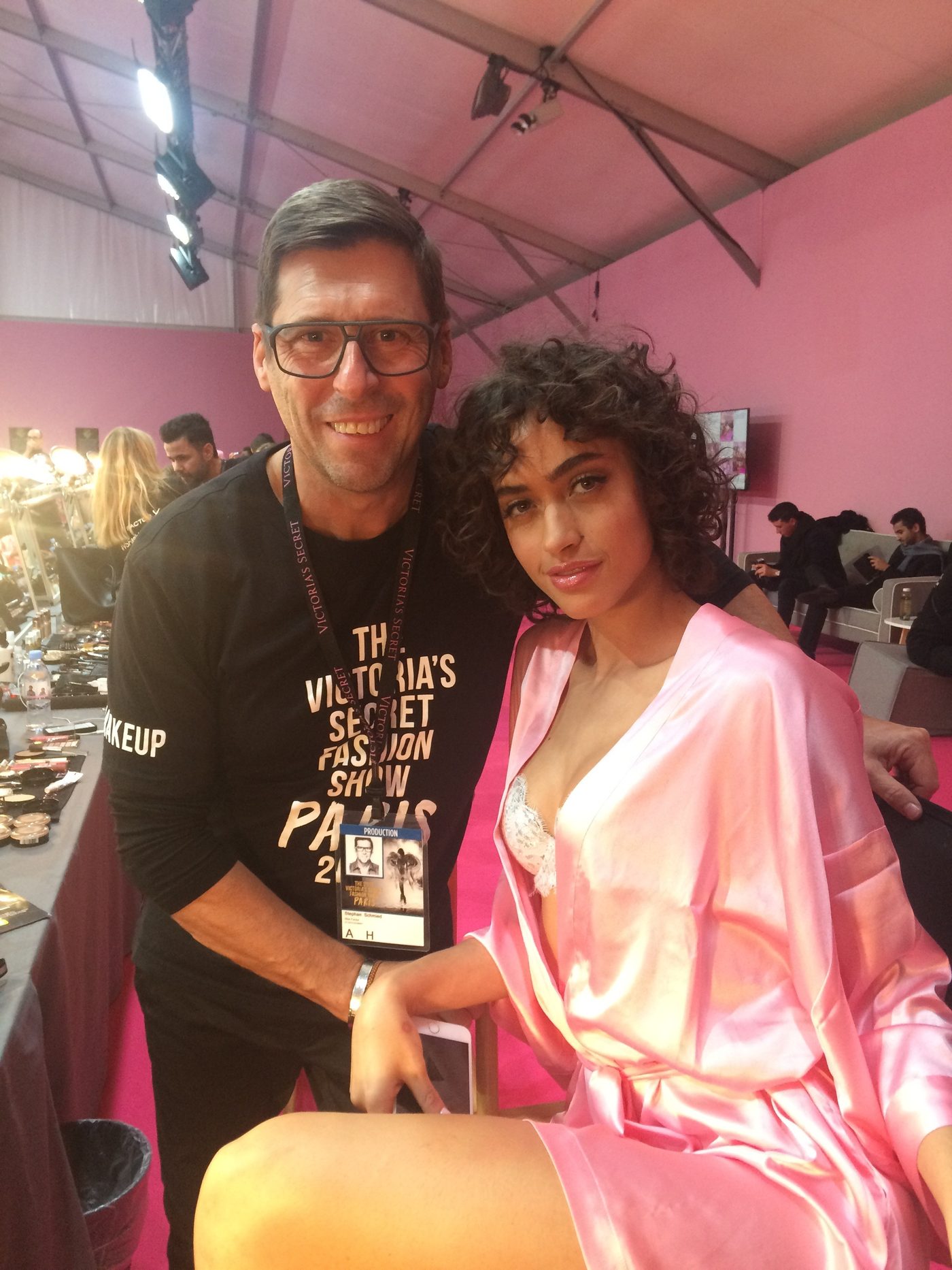 Stephan Schmied backstage bei der Victoria's Secret Fashion Show Paris 2016